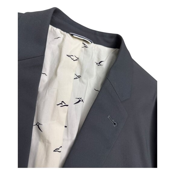 FRANK & OAK Laurier Fit Gray Luxury Designer Business Casual Blazer Jacket 42 - Picture 6 of 8